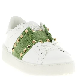 Bicolor Calfskin Low Top Sneakers