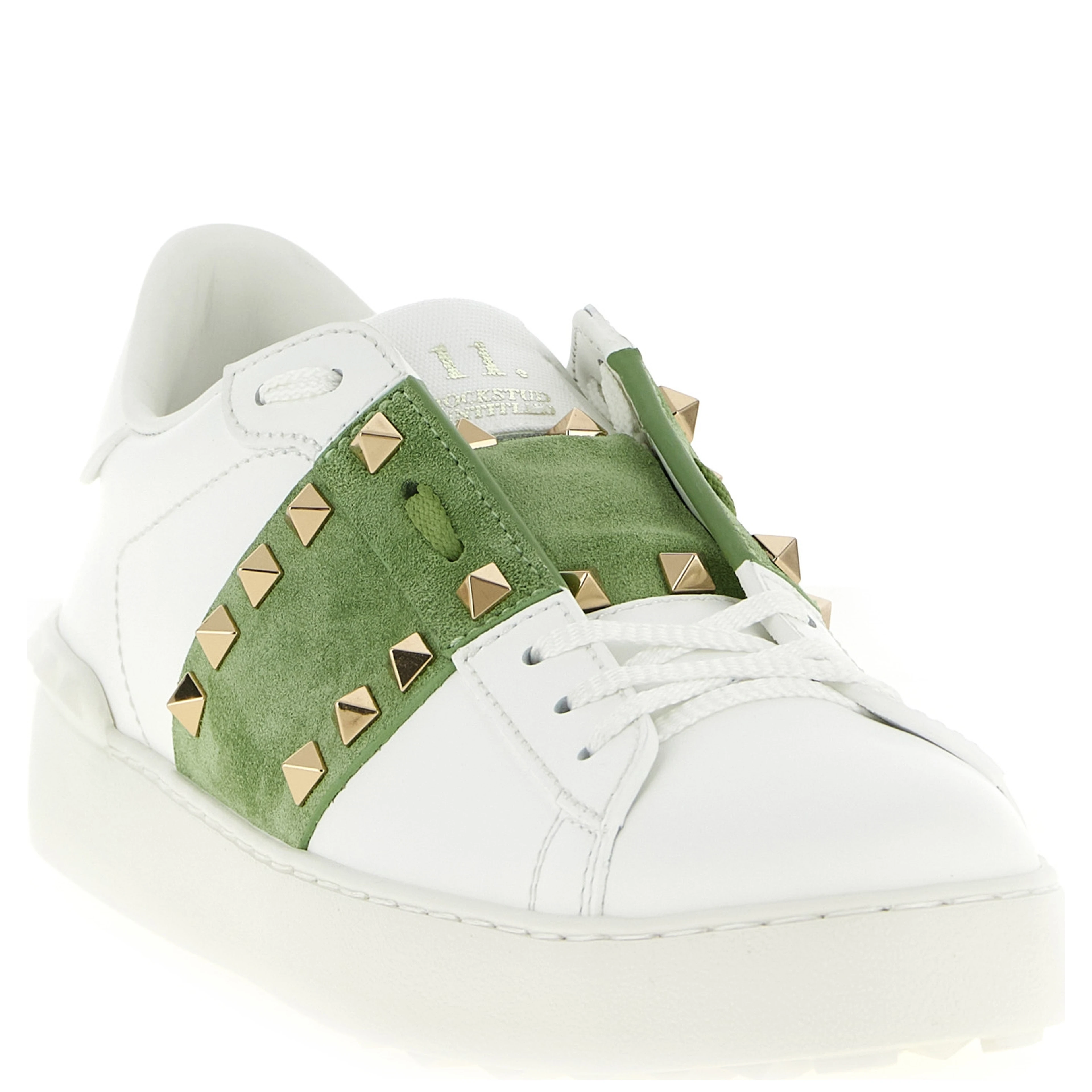 Bicolor Calfskin Low Top Sneakers