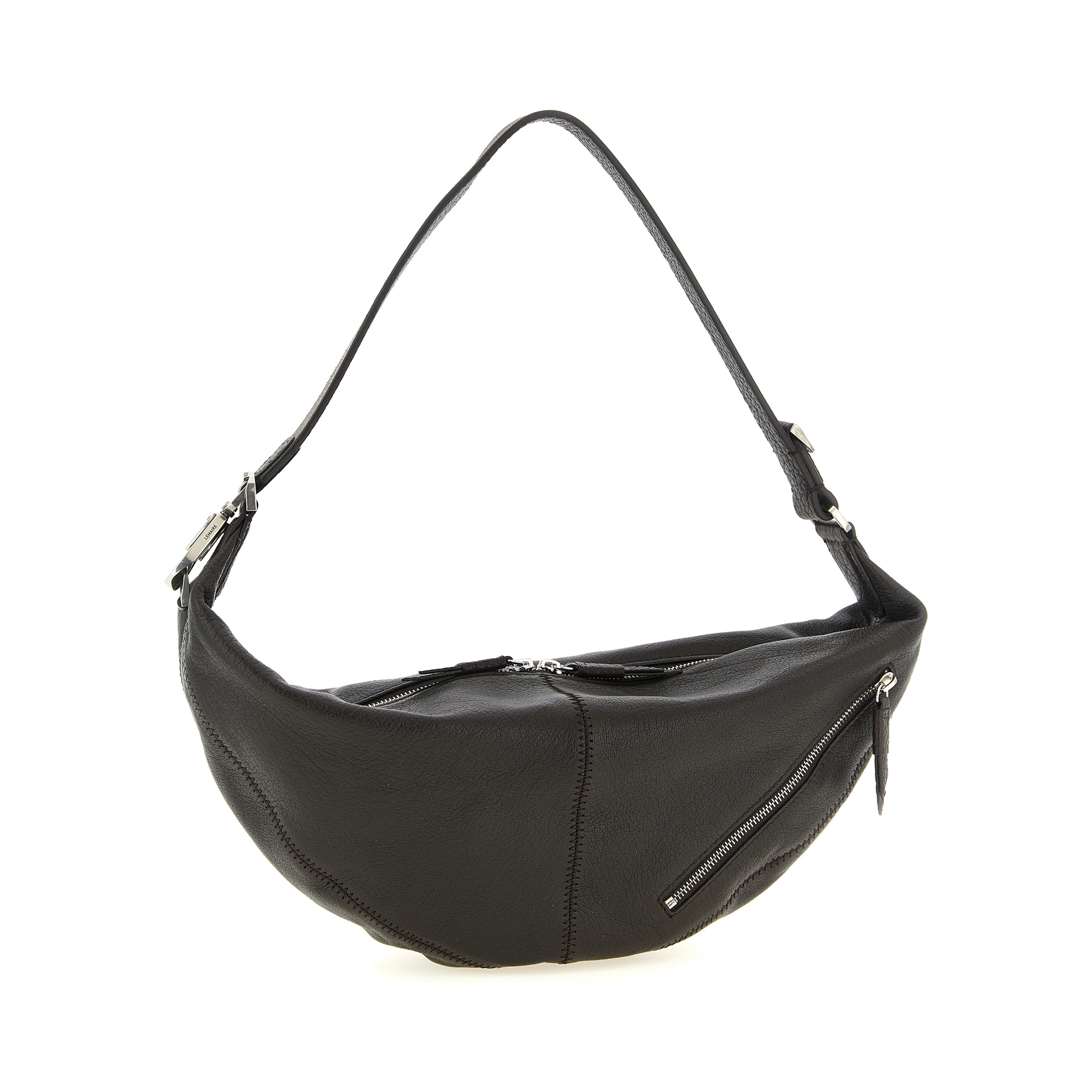 Brown Calfskin Shoulder Bag