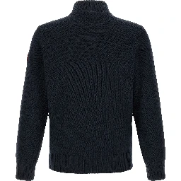 Black Wool Full-Length Jacket