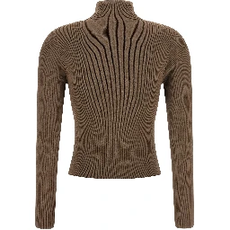 Beige Polyamide Cardigan