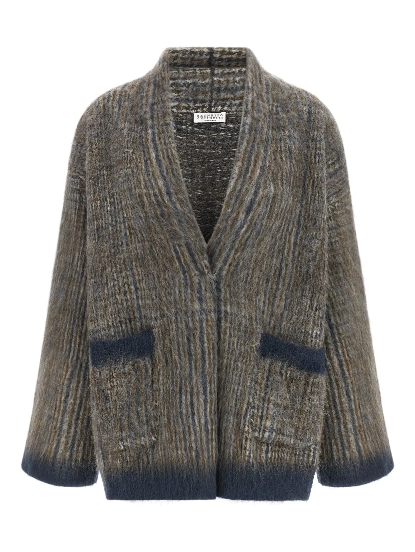 Gray Wool Cardigan