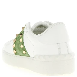 Bicolor Calfskin Low Top Sneakers