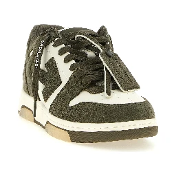 Bicolor Cowhide Athletic Sneakers