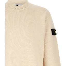 White Cotton Sweatshirt