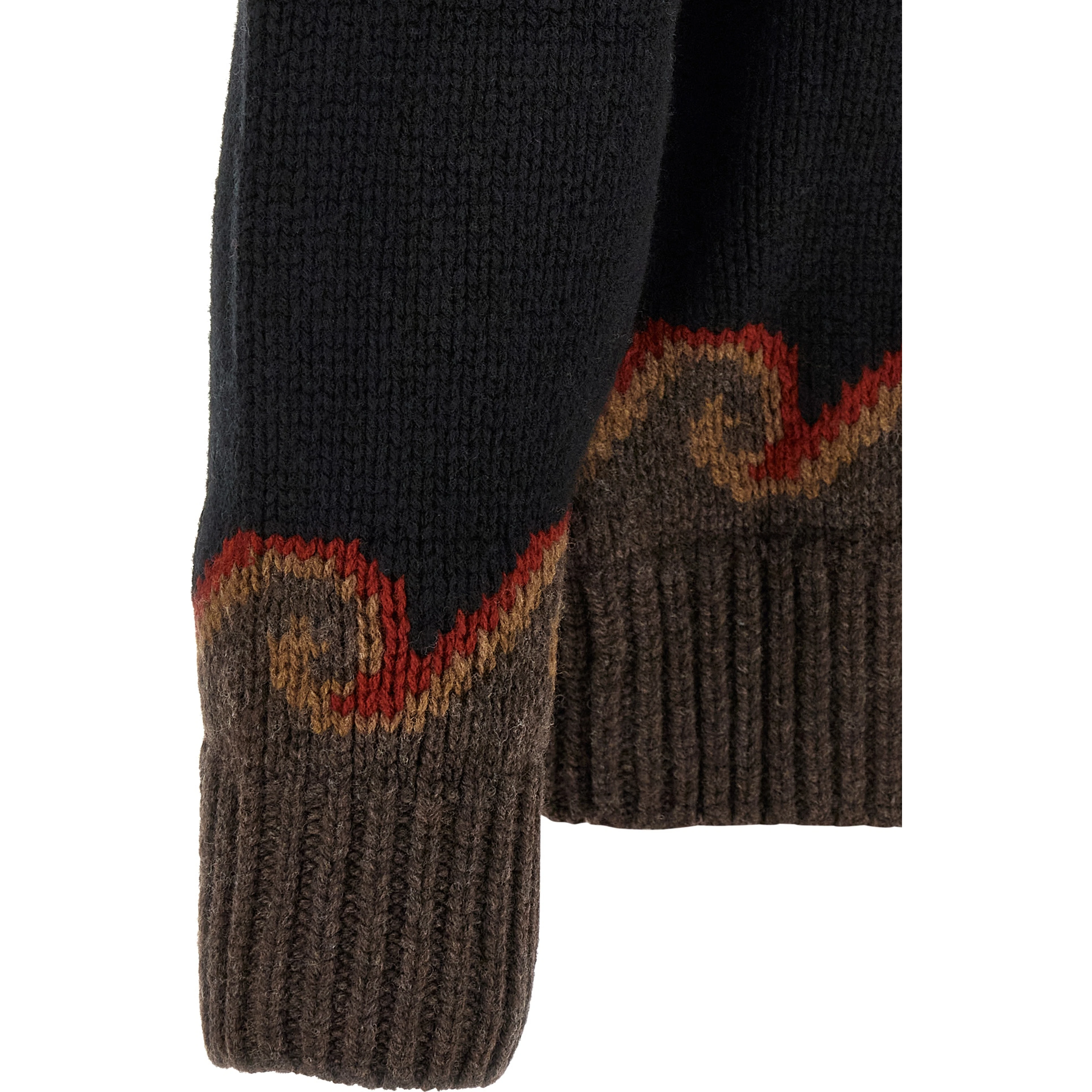 Black Wool Cardigan