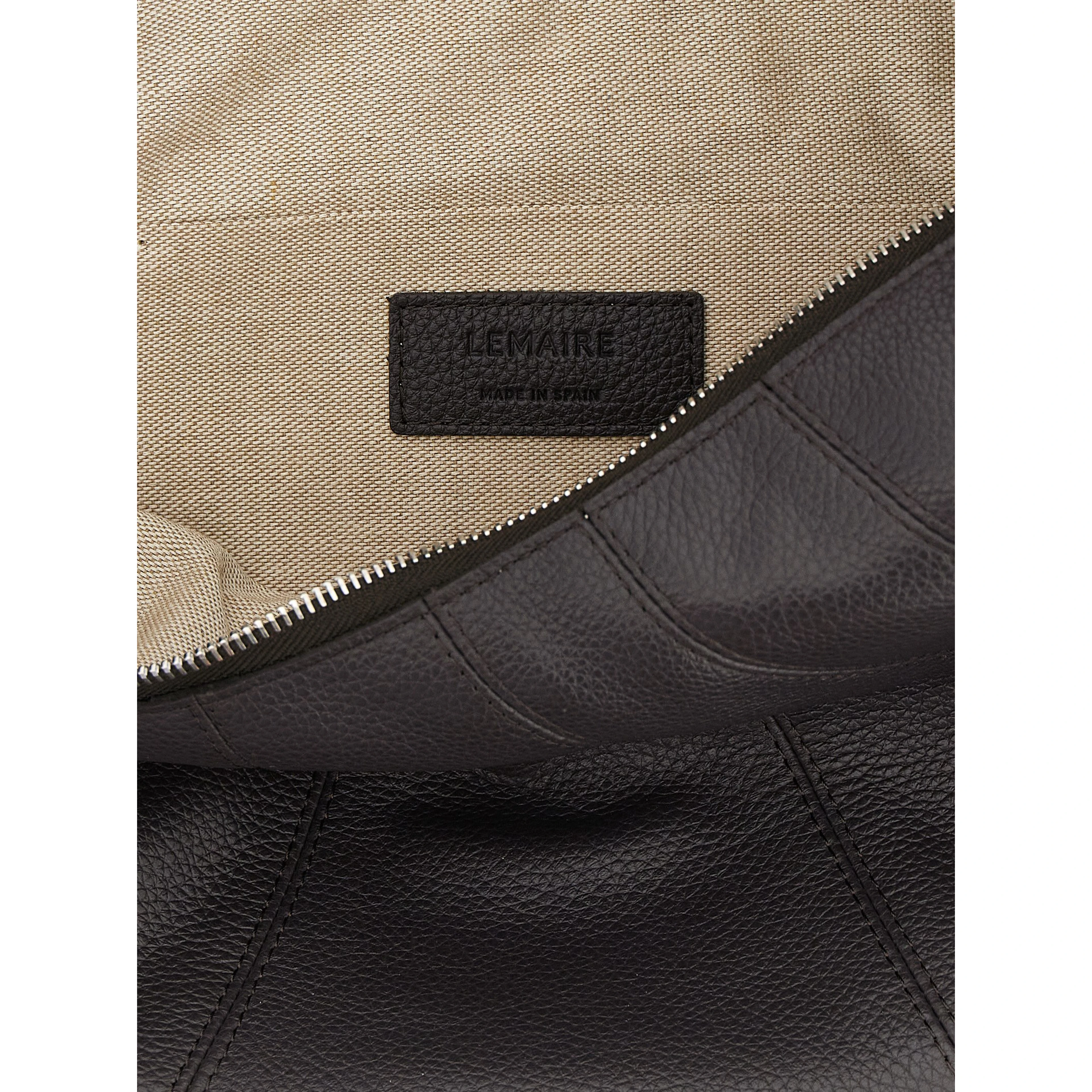 Brown Calfskin Shoulder Bag
