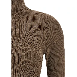 Beige Polyamide Cardigan