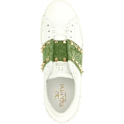 Bicolor Calfskin Low Top Sneakers