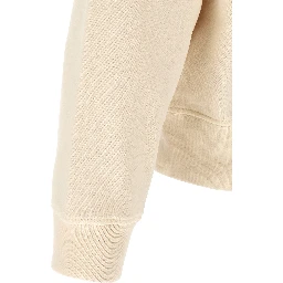 White Cotton Sweatshirt