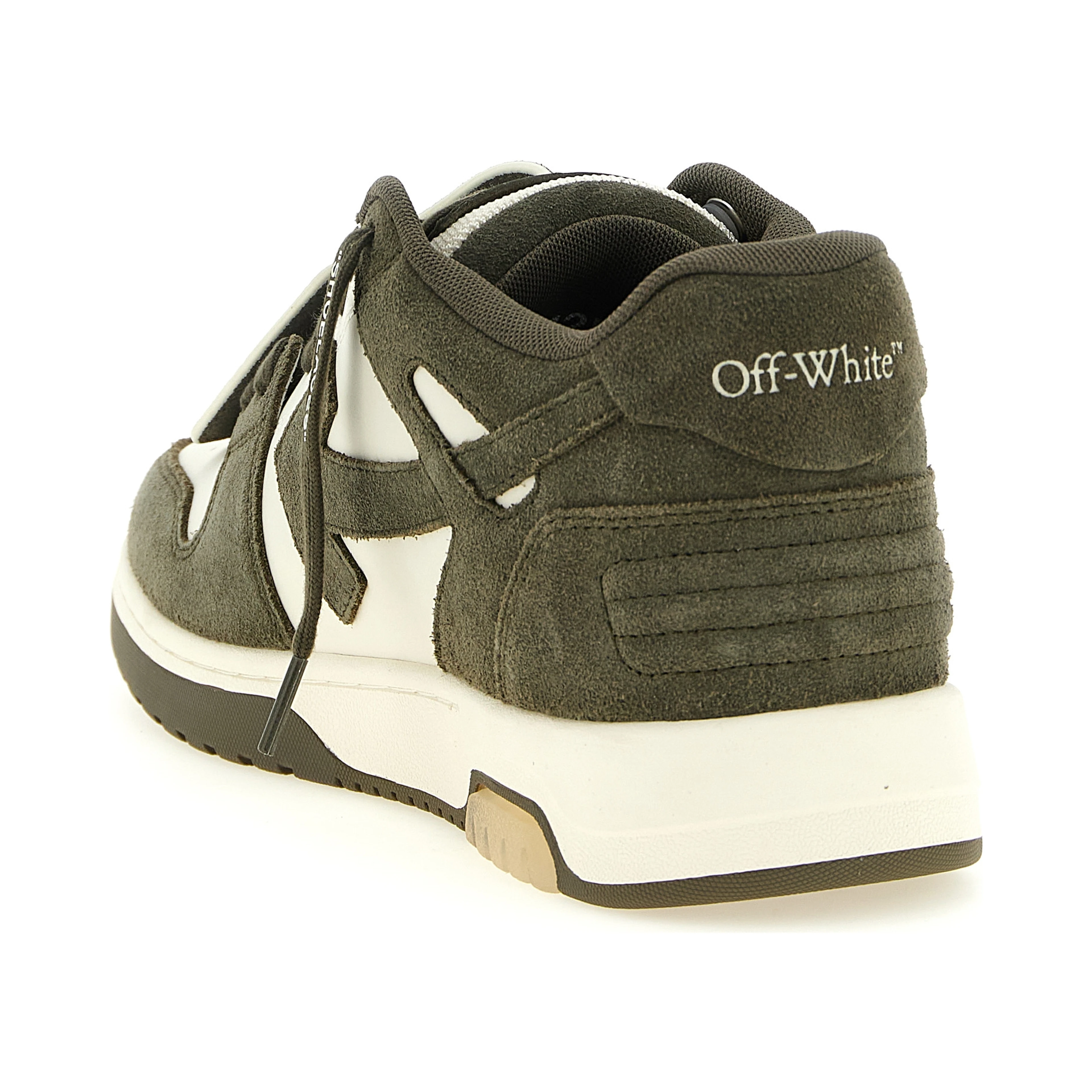 Bicolor Cowhide Athletic Sneakers