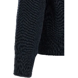 Black Wool Full-Length Jacket