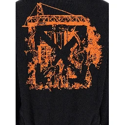 Black Cotton Sweatshirt
