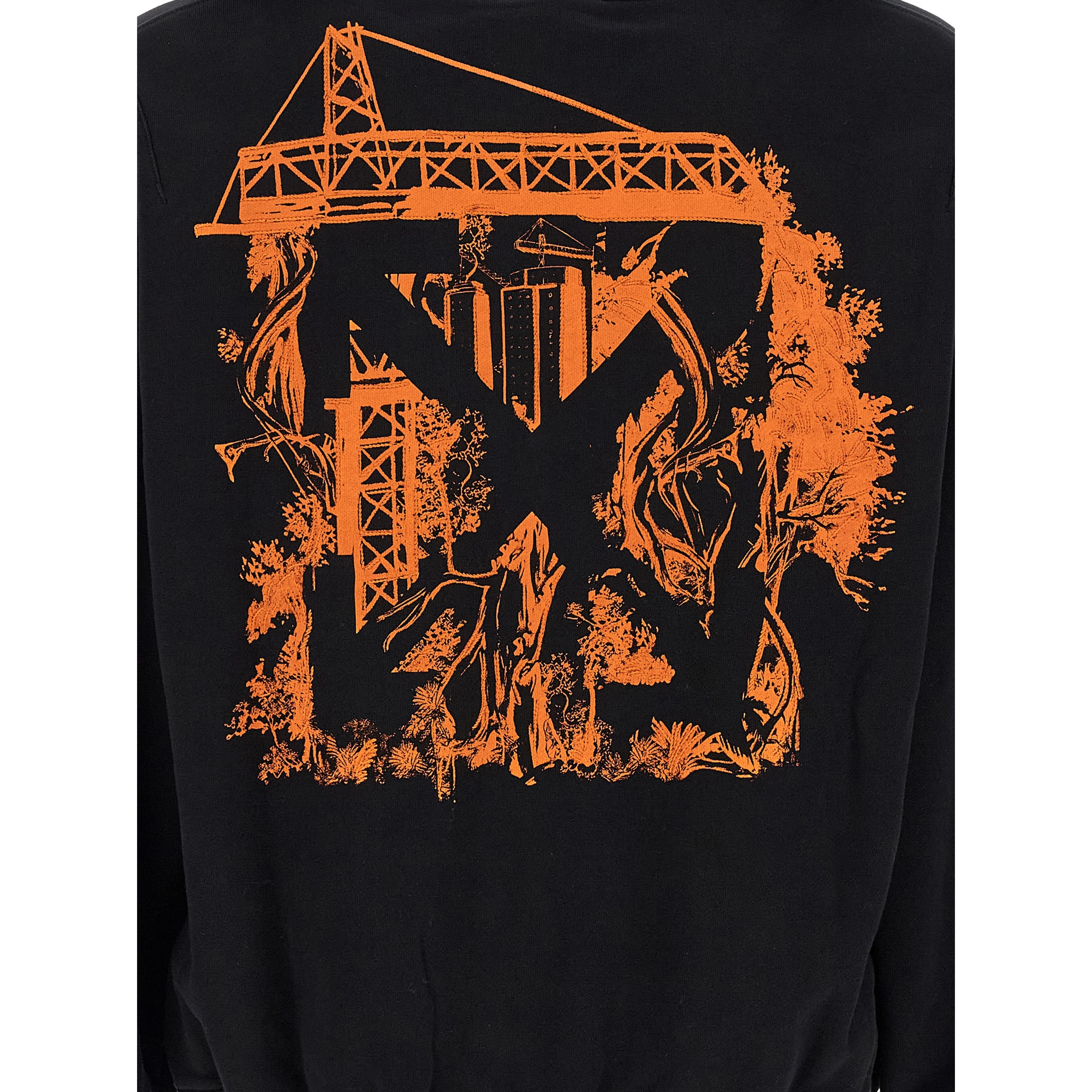 Black Cotton Sweatshirt
