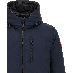 Blue Polyamide Full-Length Jacket