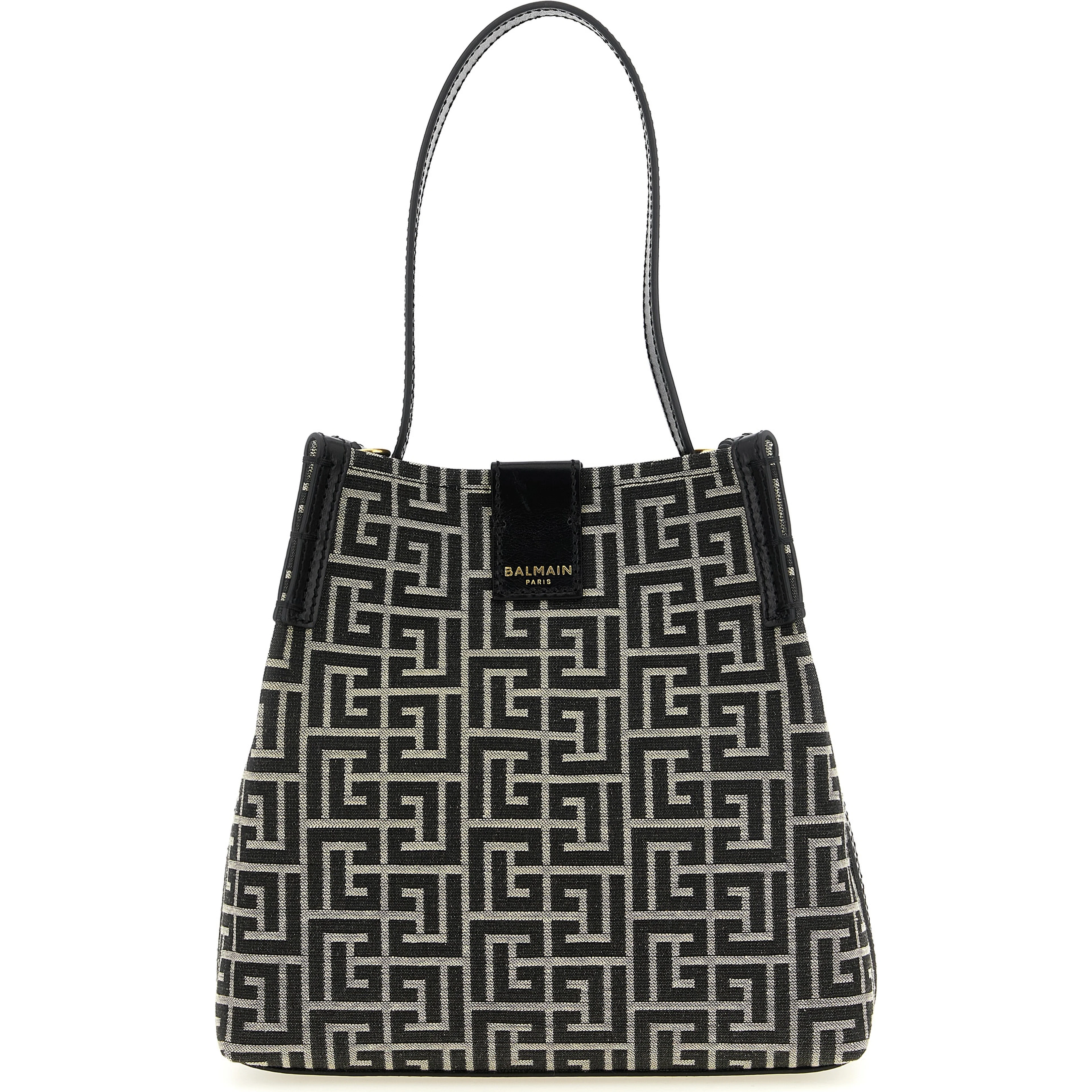 Bicolor Cotton Shoulder Bag