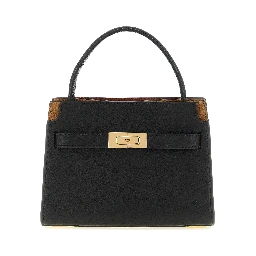 Black Lambskin Crossbody Bag