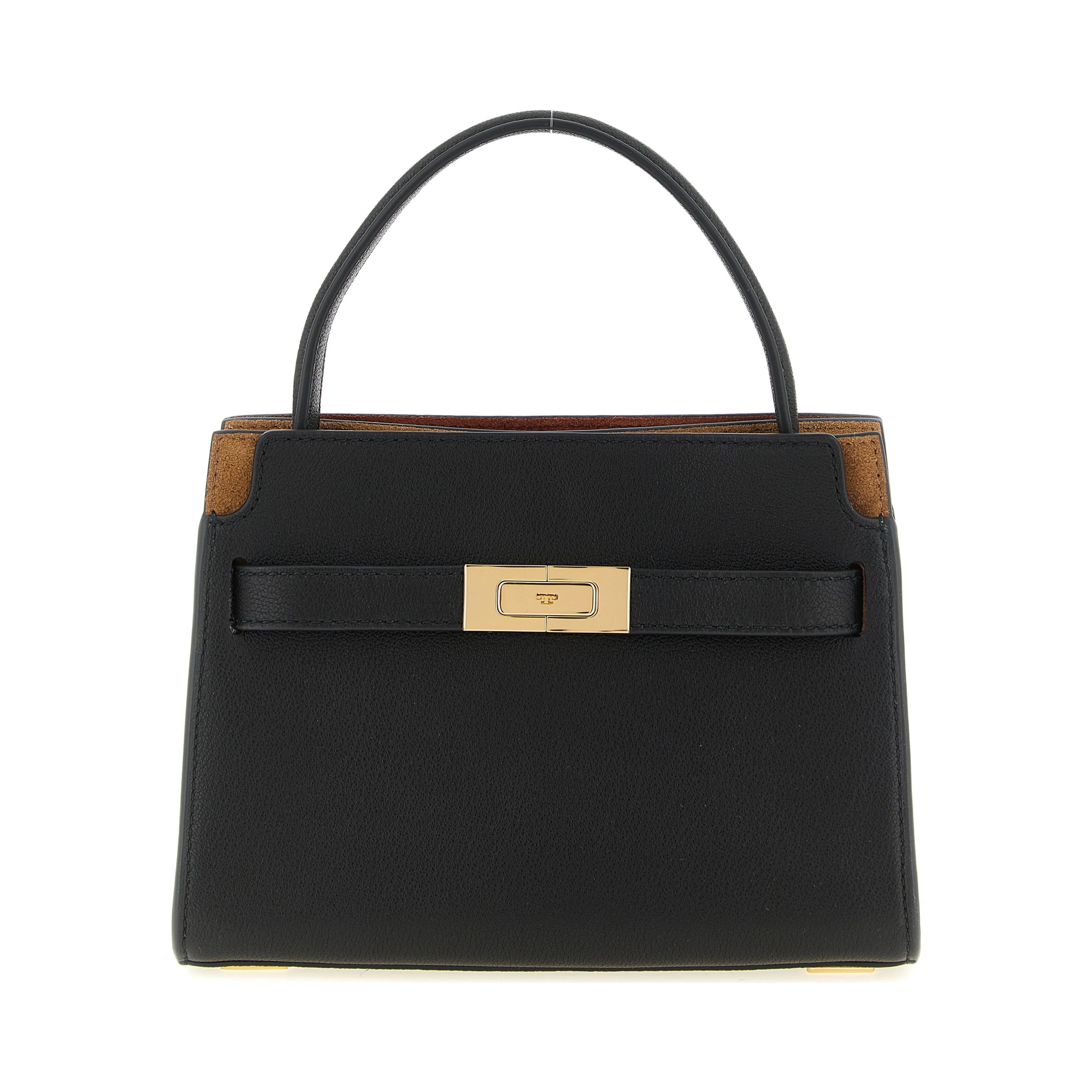 Black Lambskin Crossbody Bag