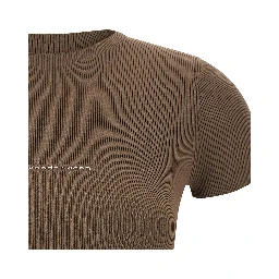 Brown Polyamide T-Shirt