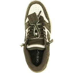 Bicolor Cowhide Athletic Sneakers