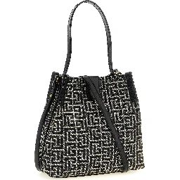 Bicolor Cotton Shoulder Bag