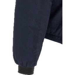 Blue Polyamide Full-Length Jacket