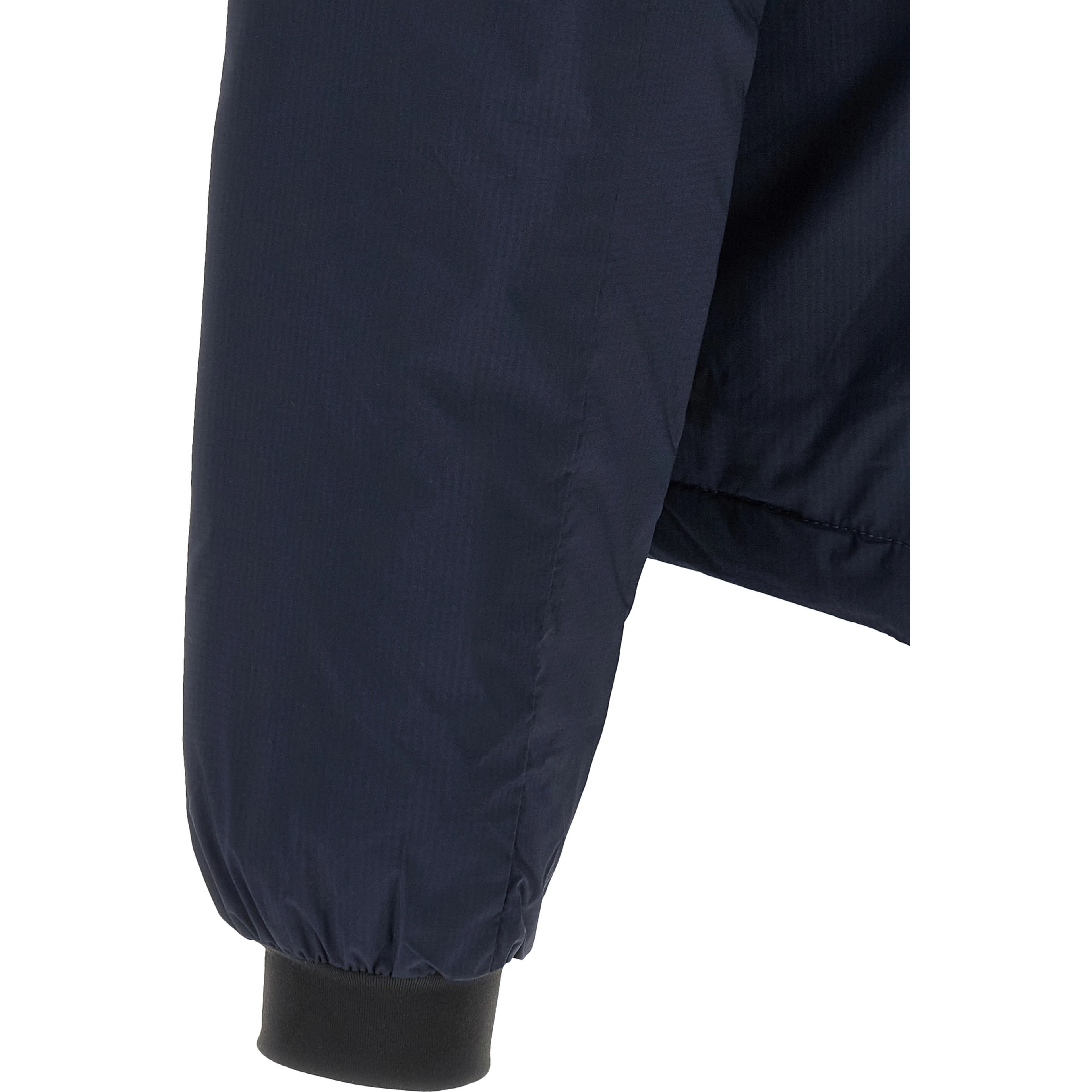 Blue Polyamide Full-Length Jacket