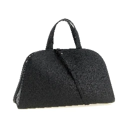 Black Cowhide Crossbody Bag