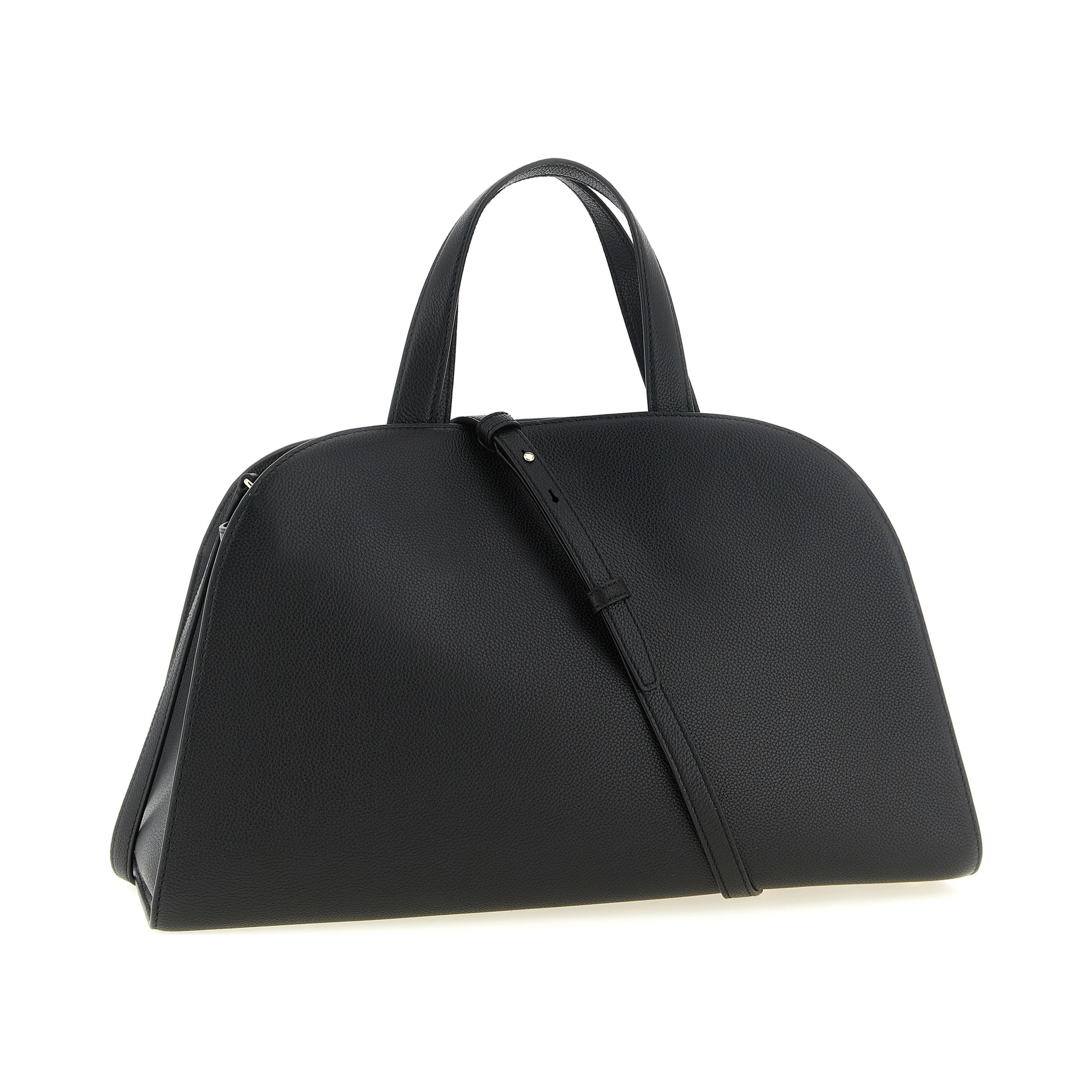 Black Cowhide Crossbody Bag