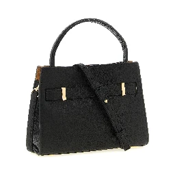 Black Lambskin Crossbody Bag