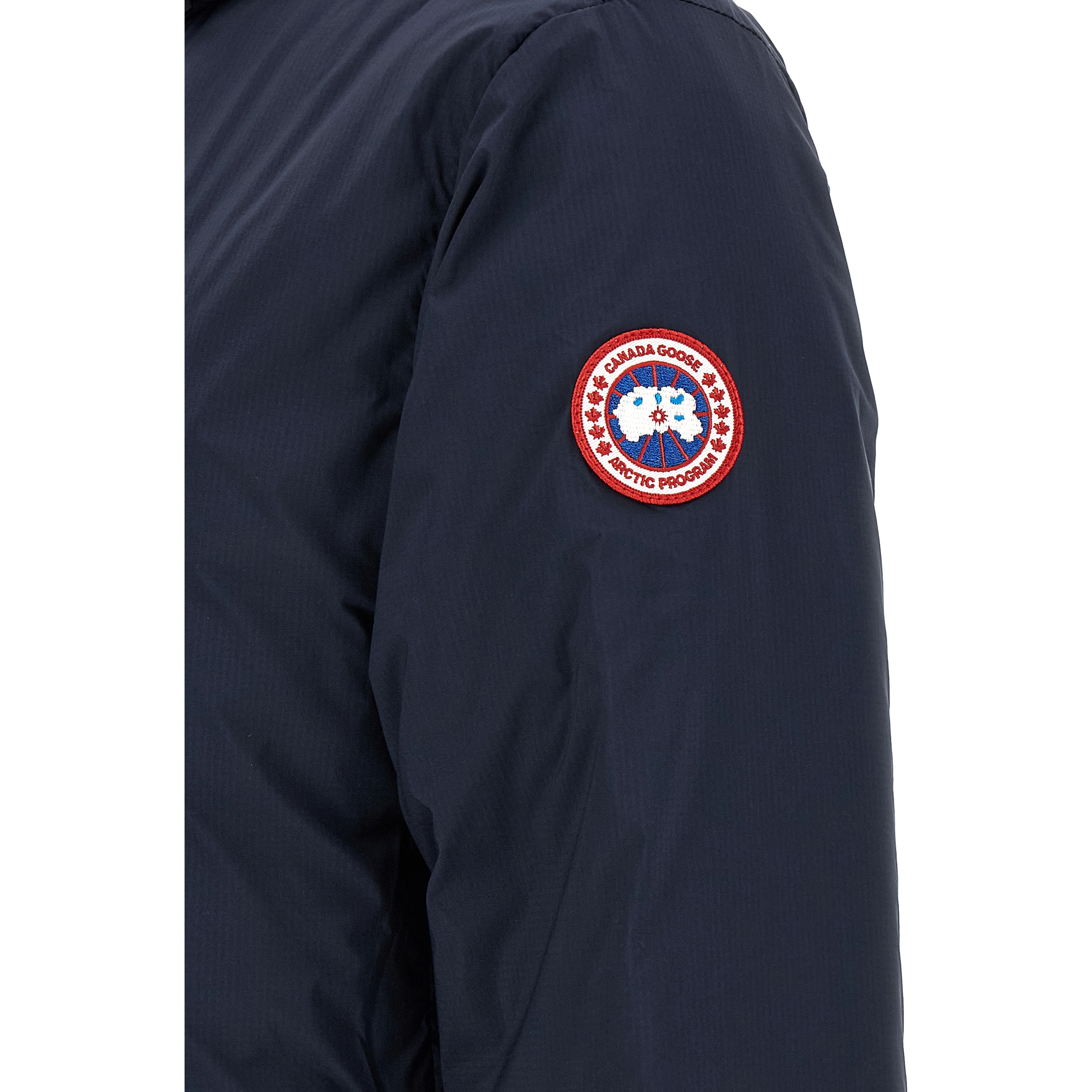 Blue Polyamide Full-Length Jacket