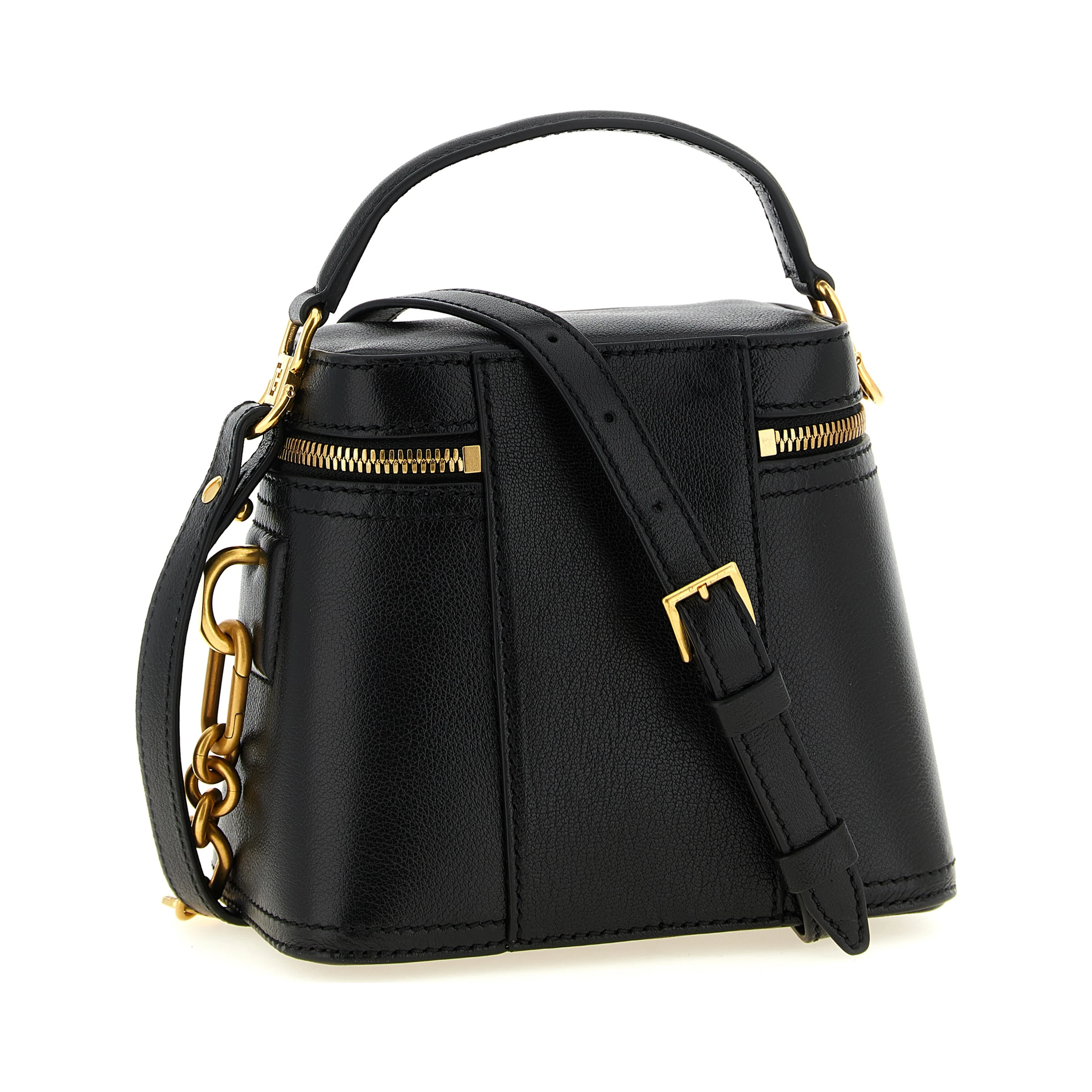 Black Buffalo Leather Handbag