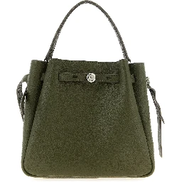 Bicolor Cowhide Crossbody Bag