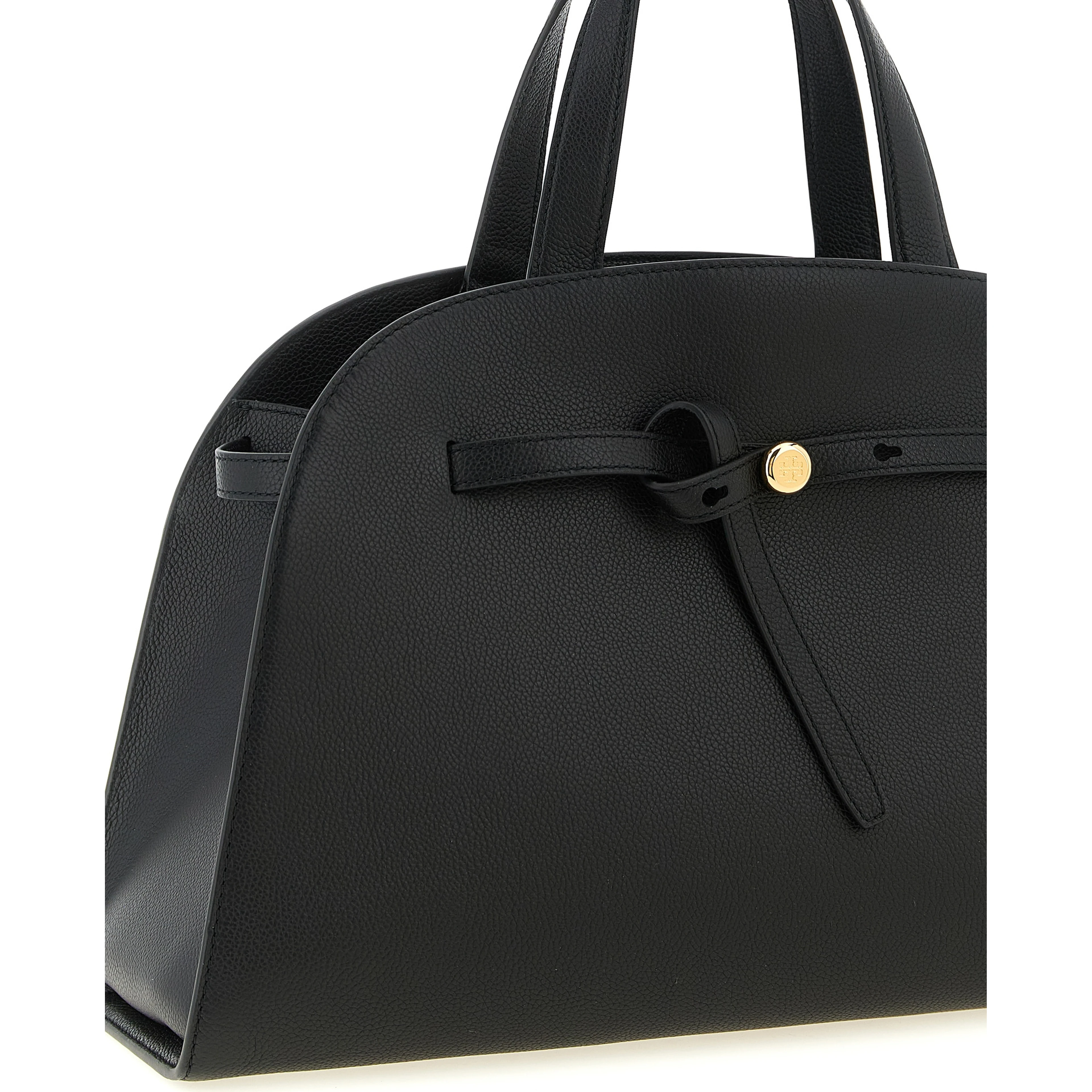 Black Cowhide Crossbody Bag