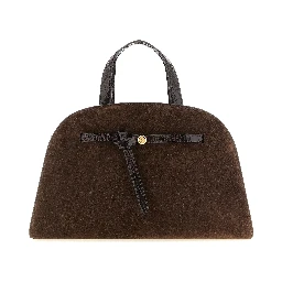 Brown Bovine Leather Crossbody Bag