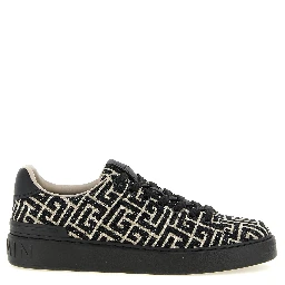Bicolor Cotton Low Top Sneakers