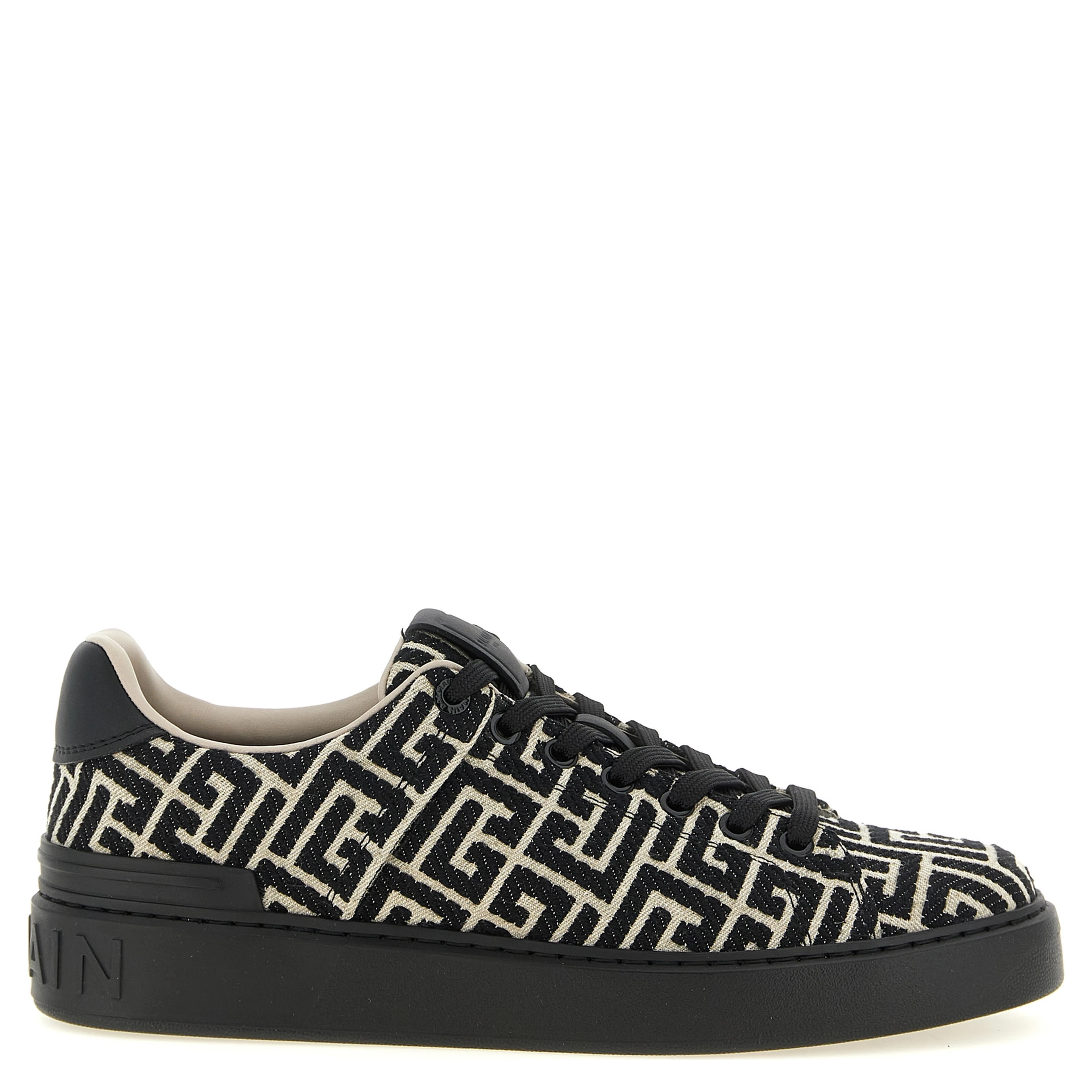 Bicolor Cotton Low Top Sneakers