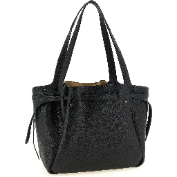 Black Cowhide Tote Bag