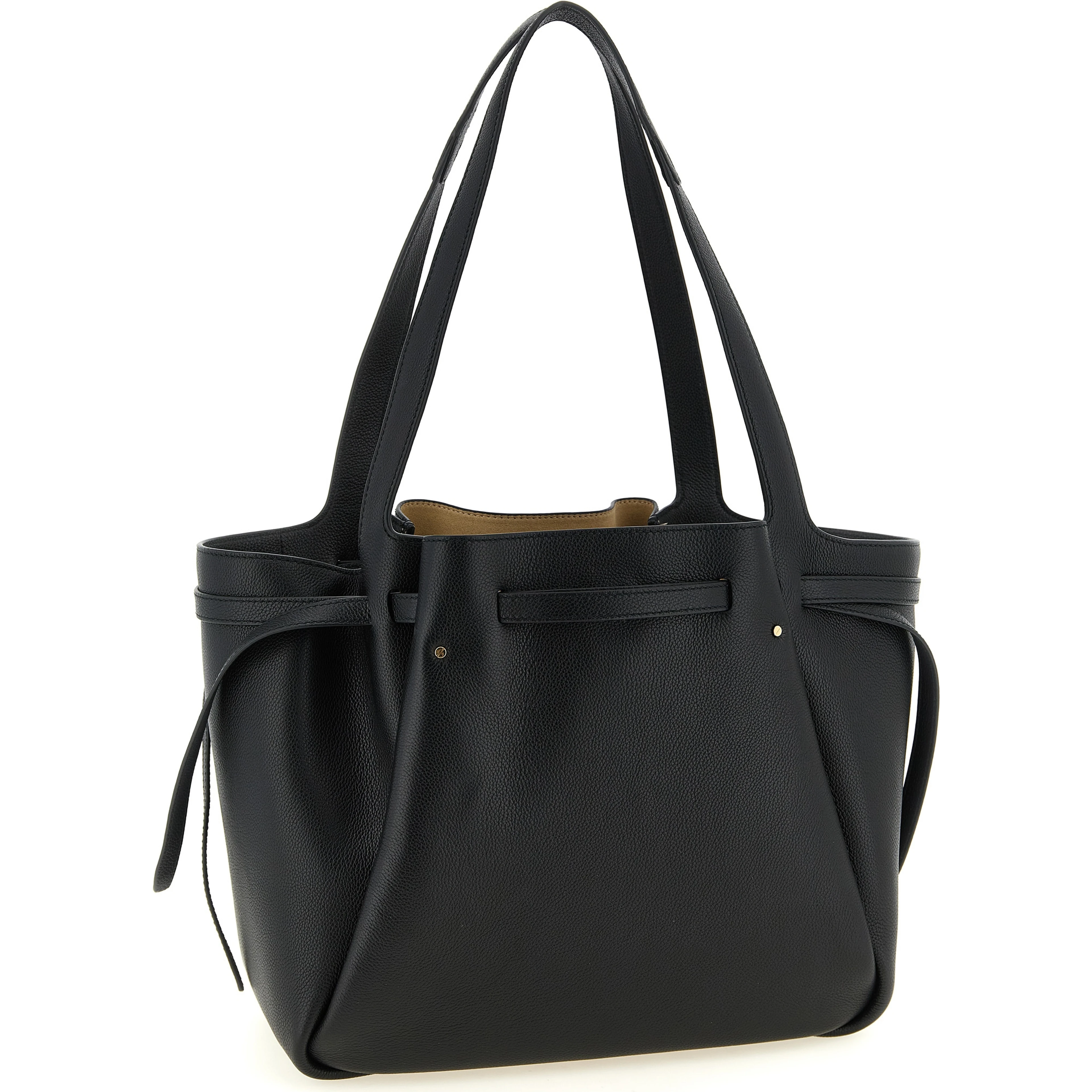 Black Cowhide Tote Bag