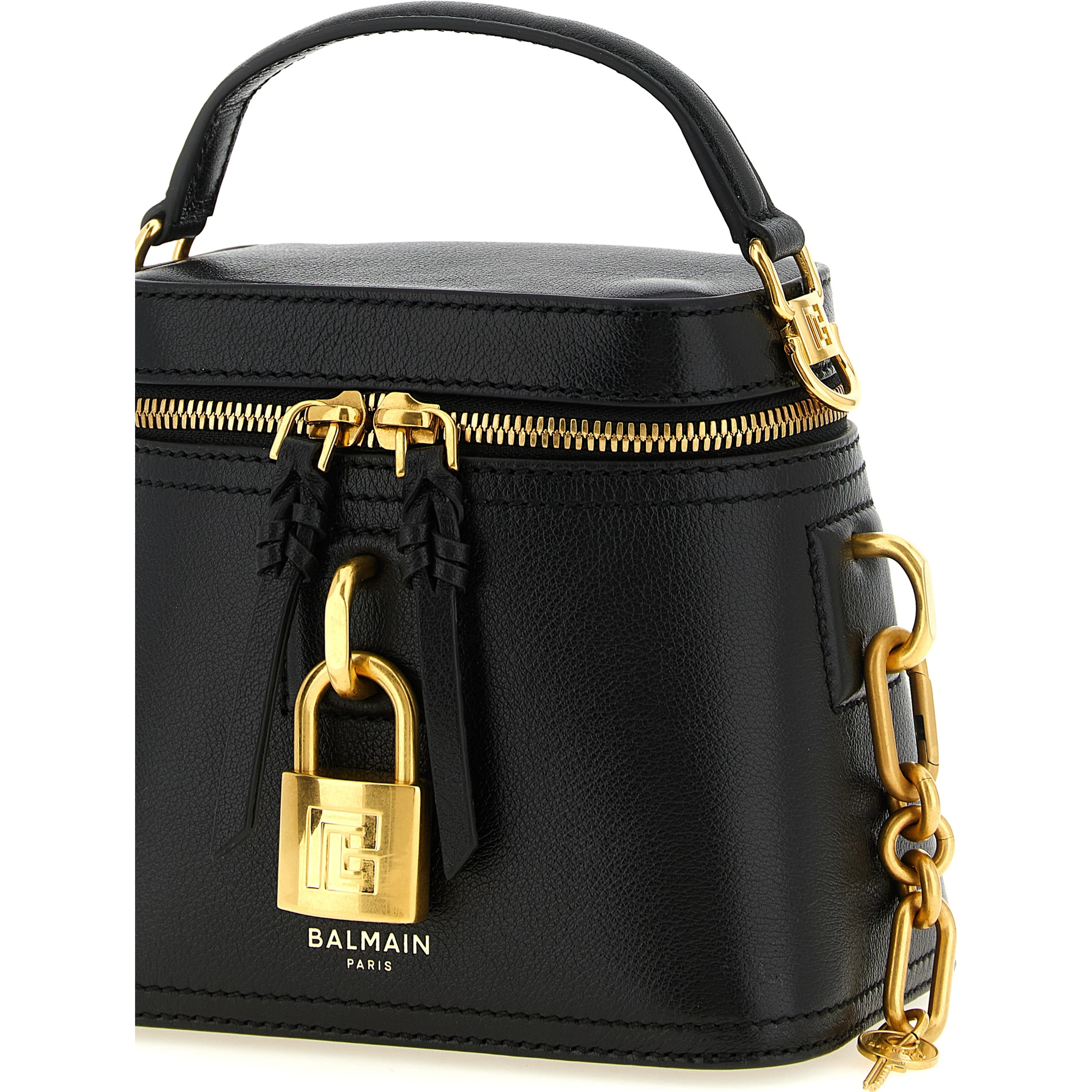 Black Buffalo Leather Handbag