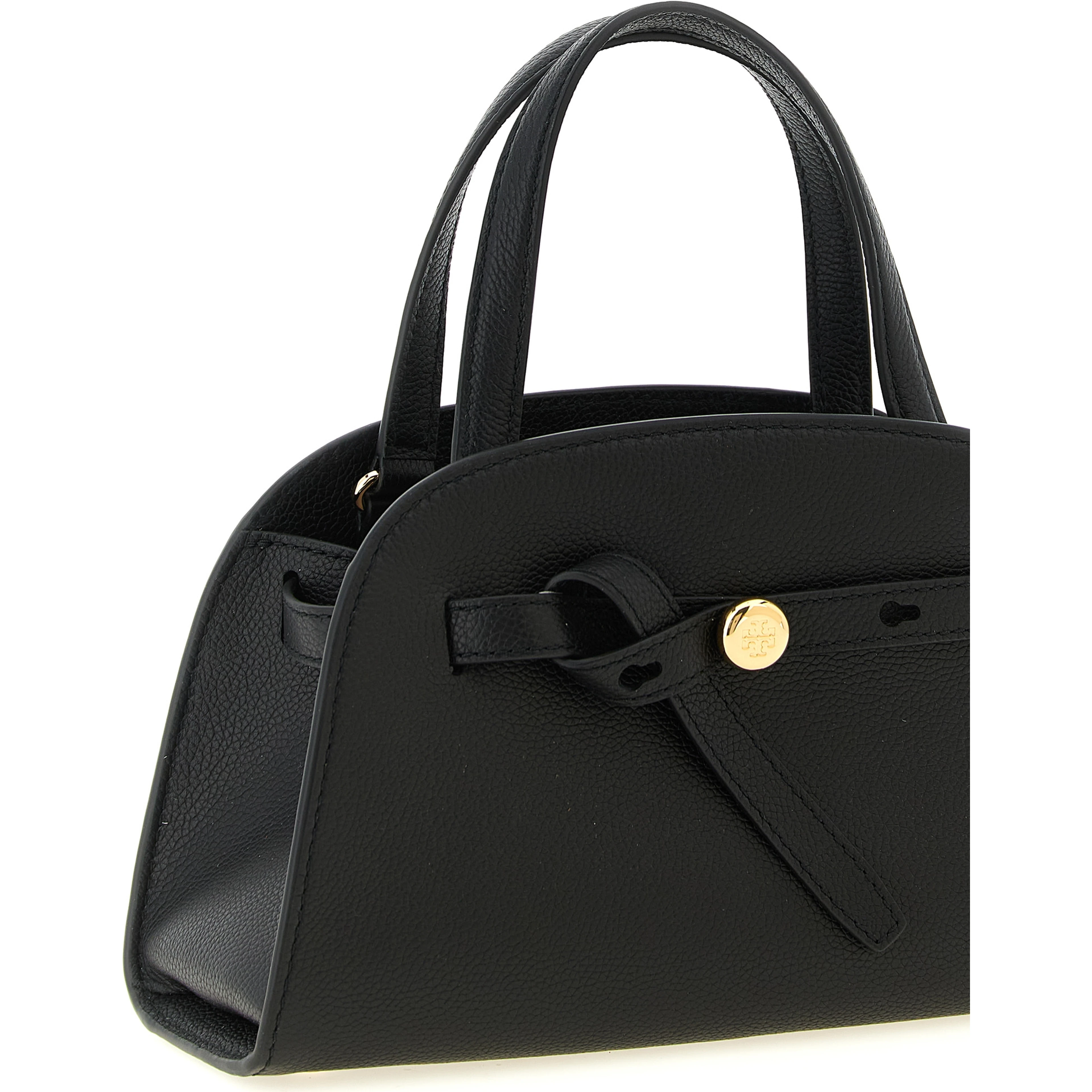 Black Cowhide Crossbody Bag