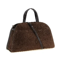 Brown Bovine Leather Crossbody Bag