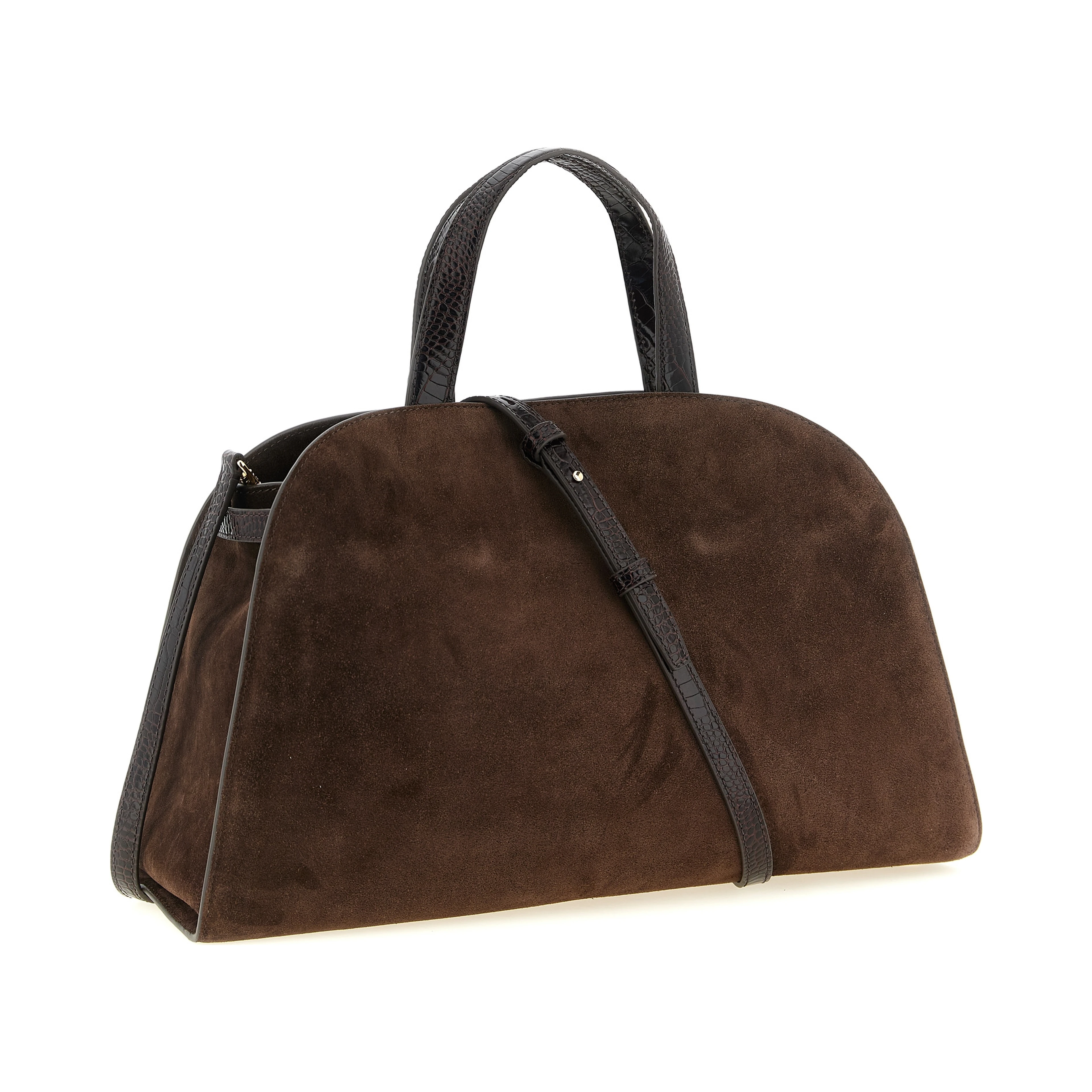 Brown Bovine Leather Crossbody Bag