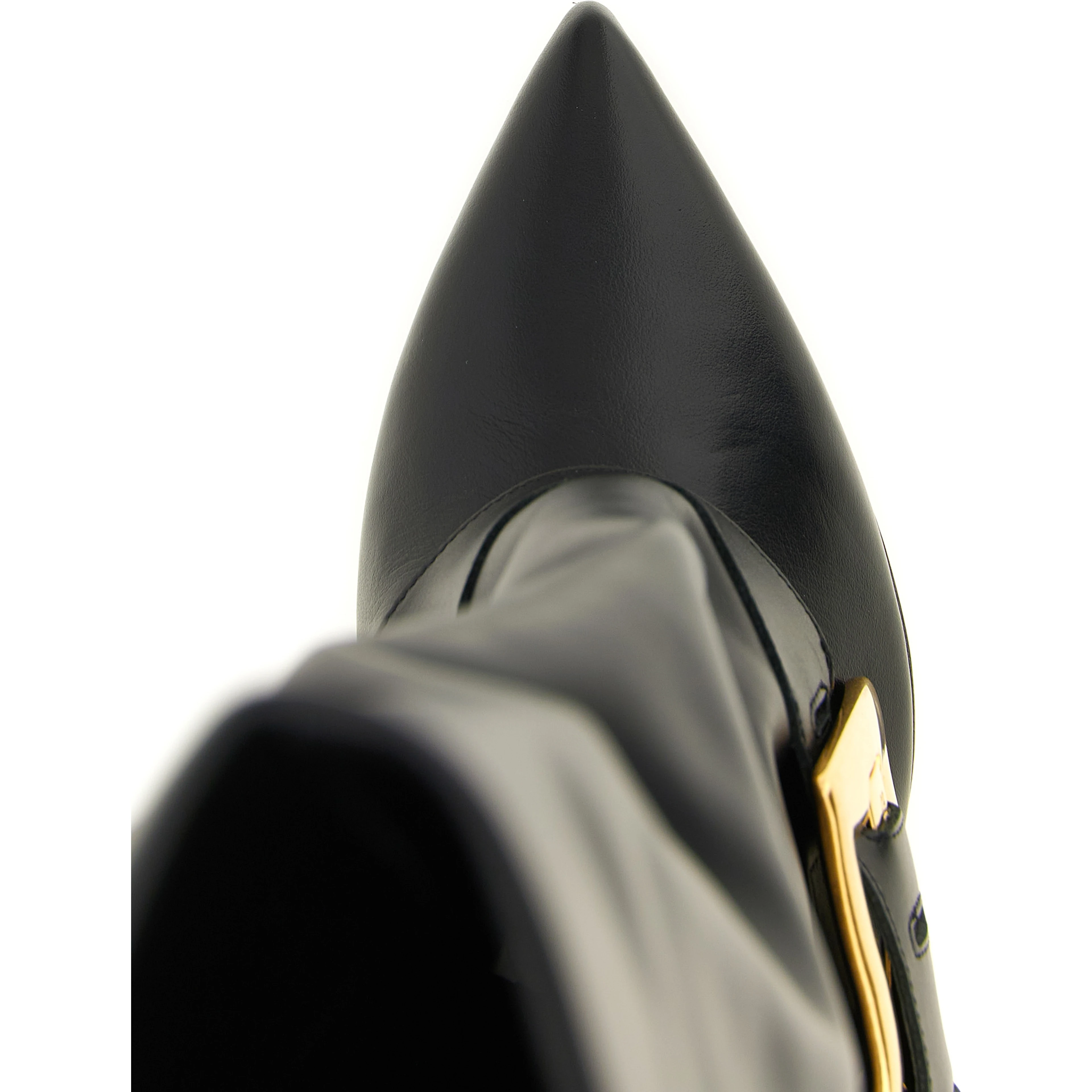 Black Calfskin Over The Knee