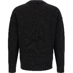 Black Wool Cardigan