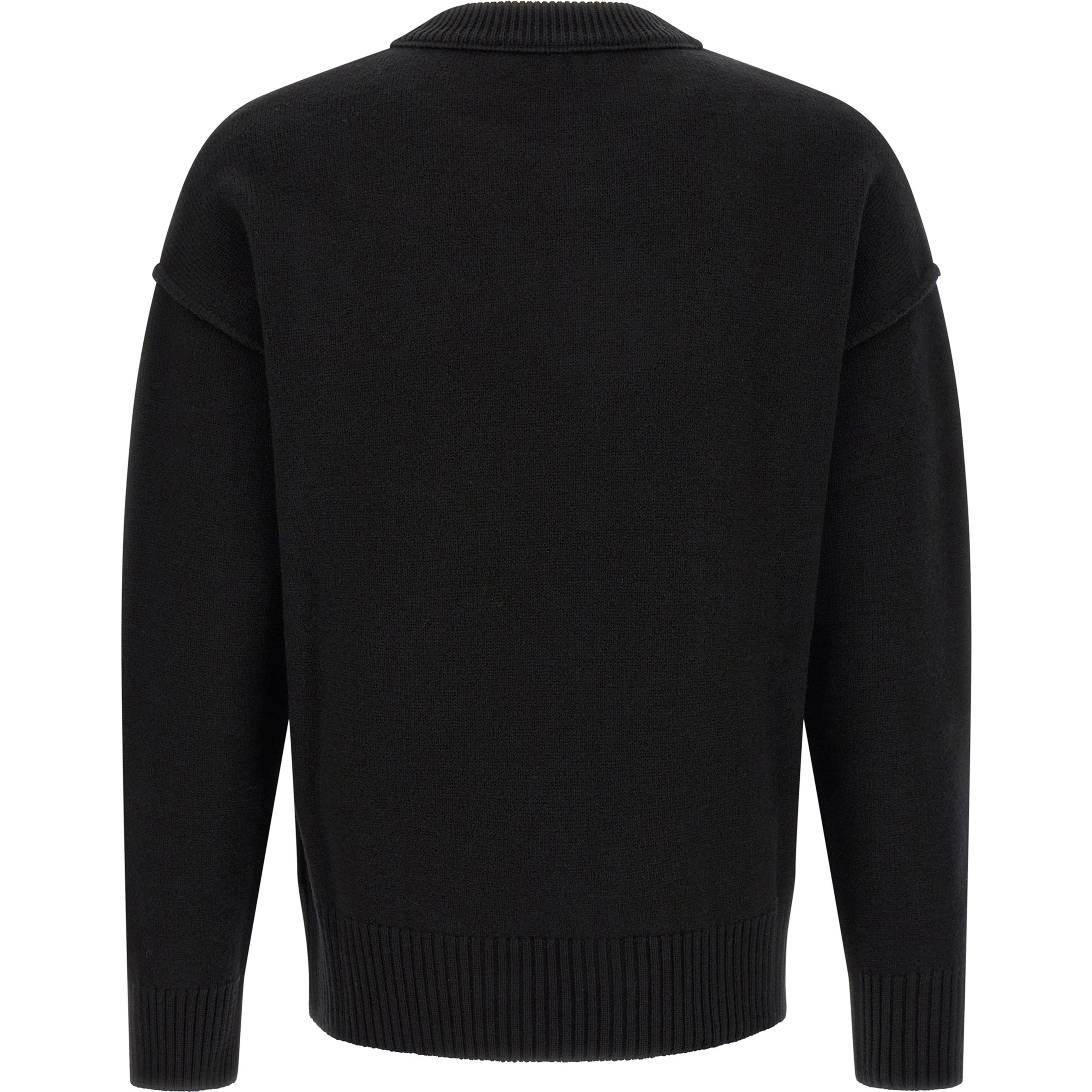 Black Wool Cardigan