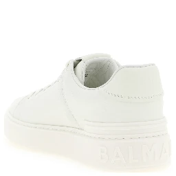 White Calfskin Low Top Sneakers