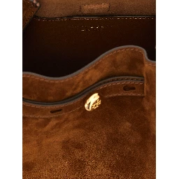 Brown Bovine Leather Crossbody Bag