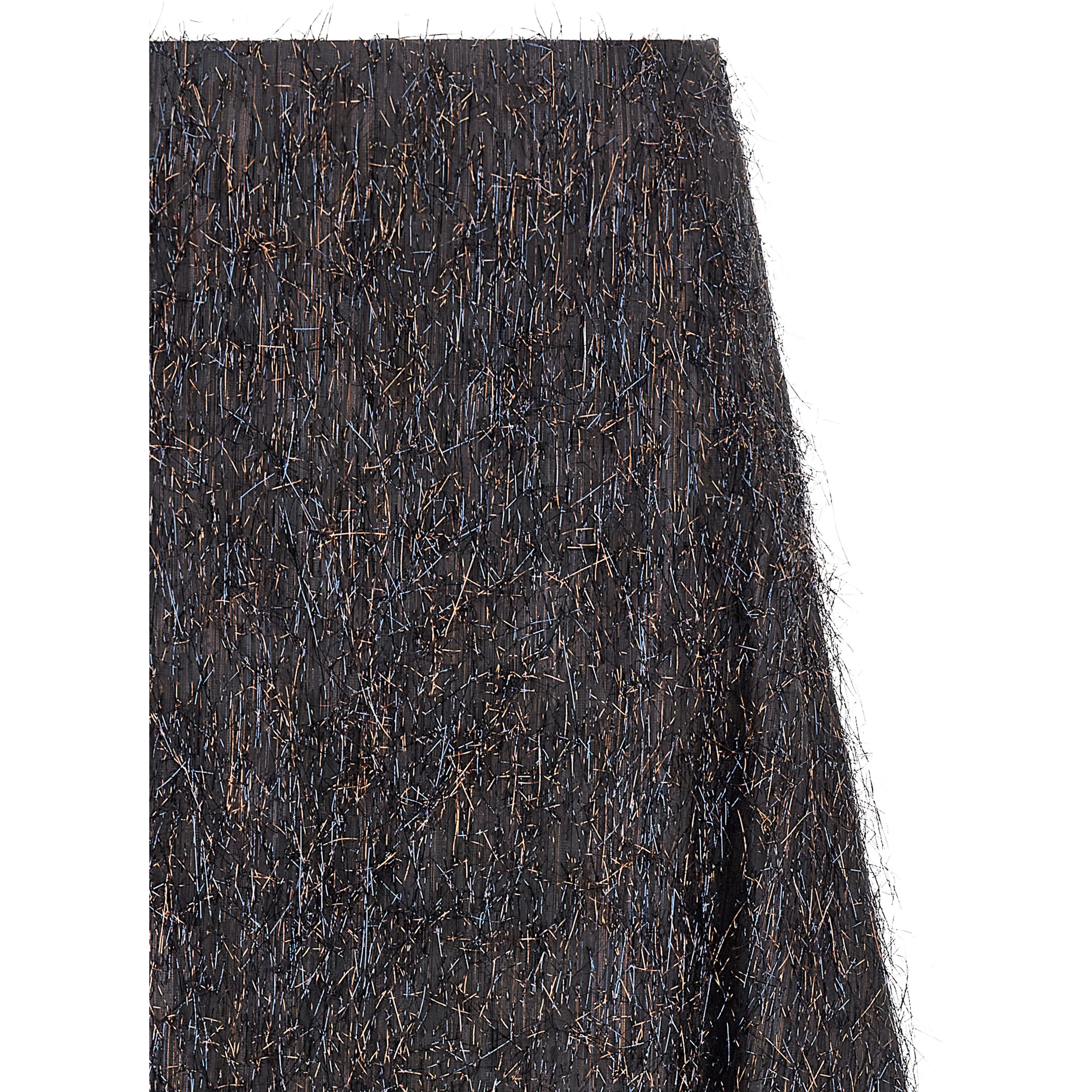 Blue Viscose Midi Skirt