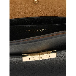 Black Lambskin Crossbody Bag